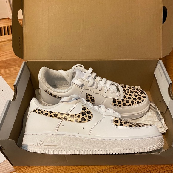 custom air force 1 cheetah print